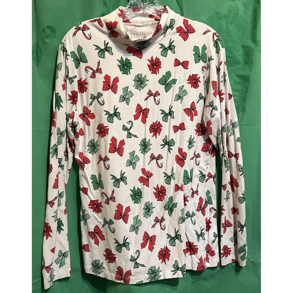 Time and tru large Mock Neck Christmas shirt